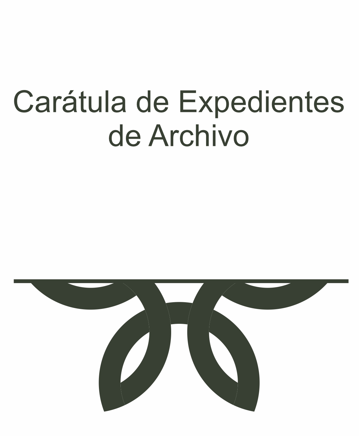 Carátula de Expedientes de Archivo