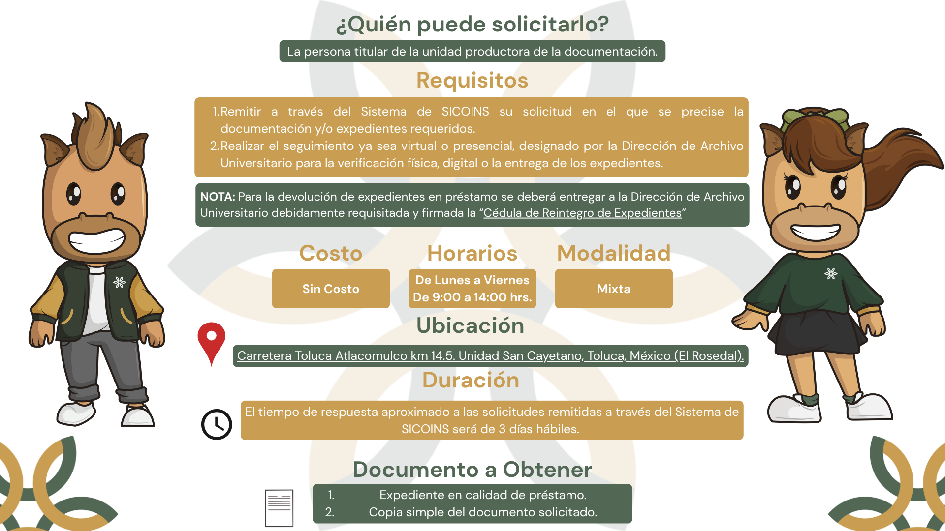 Consulta y Préstamo de Expedientes a Unidades Productoras